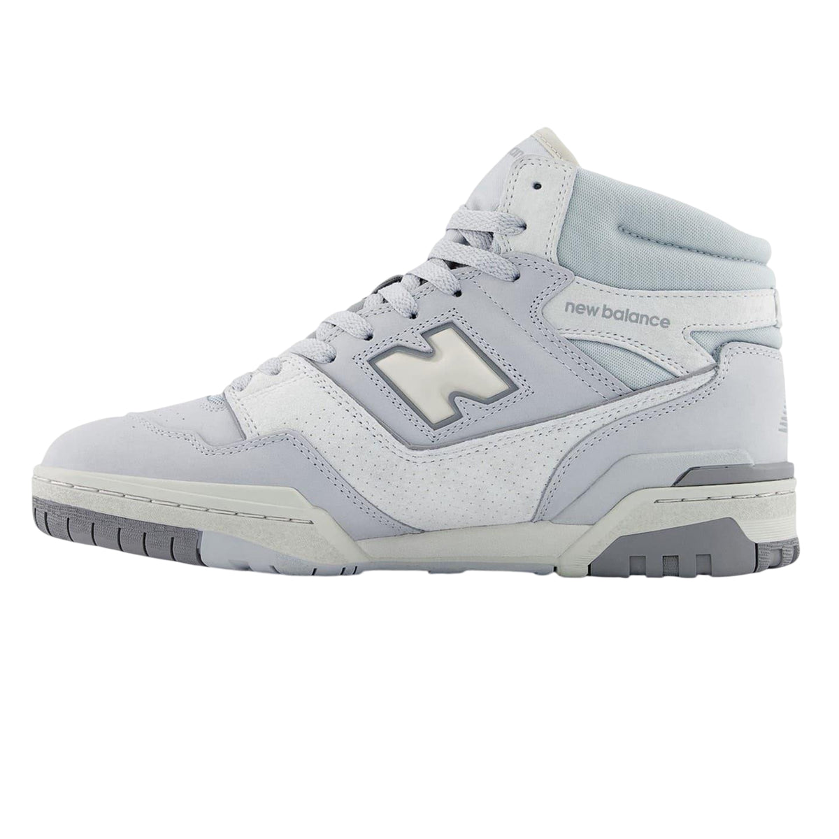 Light Grey - Back - New Balance Womens-Ladies 650 Leather High Top Trainers
