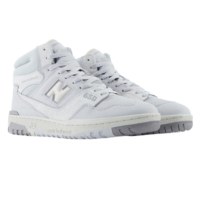 Light Grey - Lifestyle - New Balance Womens-Ladies 650 Leather High Top Trainers