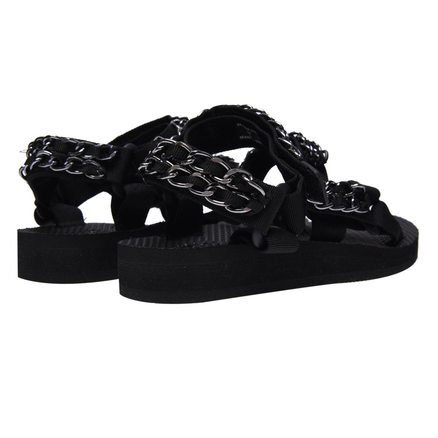 Black - Back - Melissa Womens-Ladies Toe Post Flatform Sandals