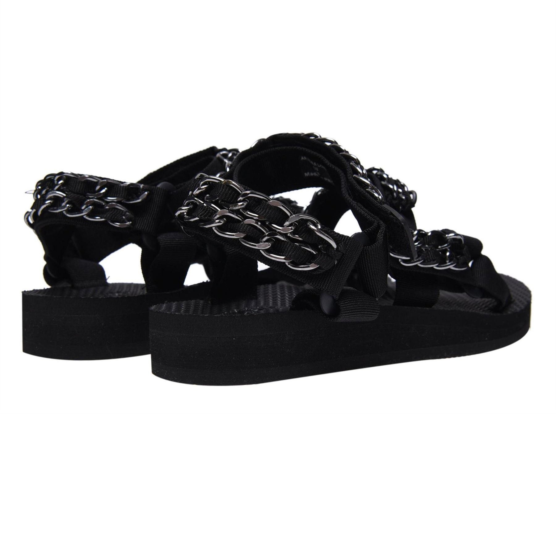 Black - Back - Melissa Womens-Ladies Toe Post Flatform Sandals