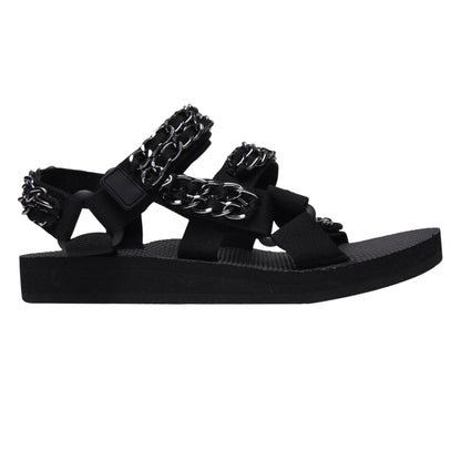 Black - Front - Melissa Womens-Ladies Toe Post Flatform Sandals