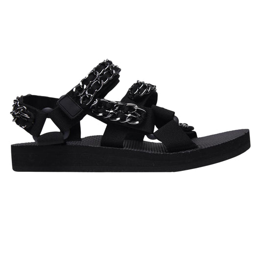Black - Front - Melissa Womens-Ladies Toe Post Flatform Sandals