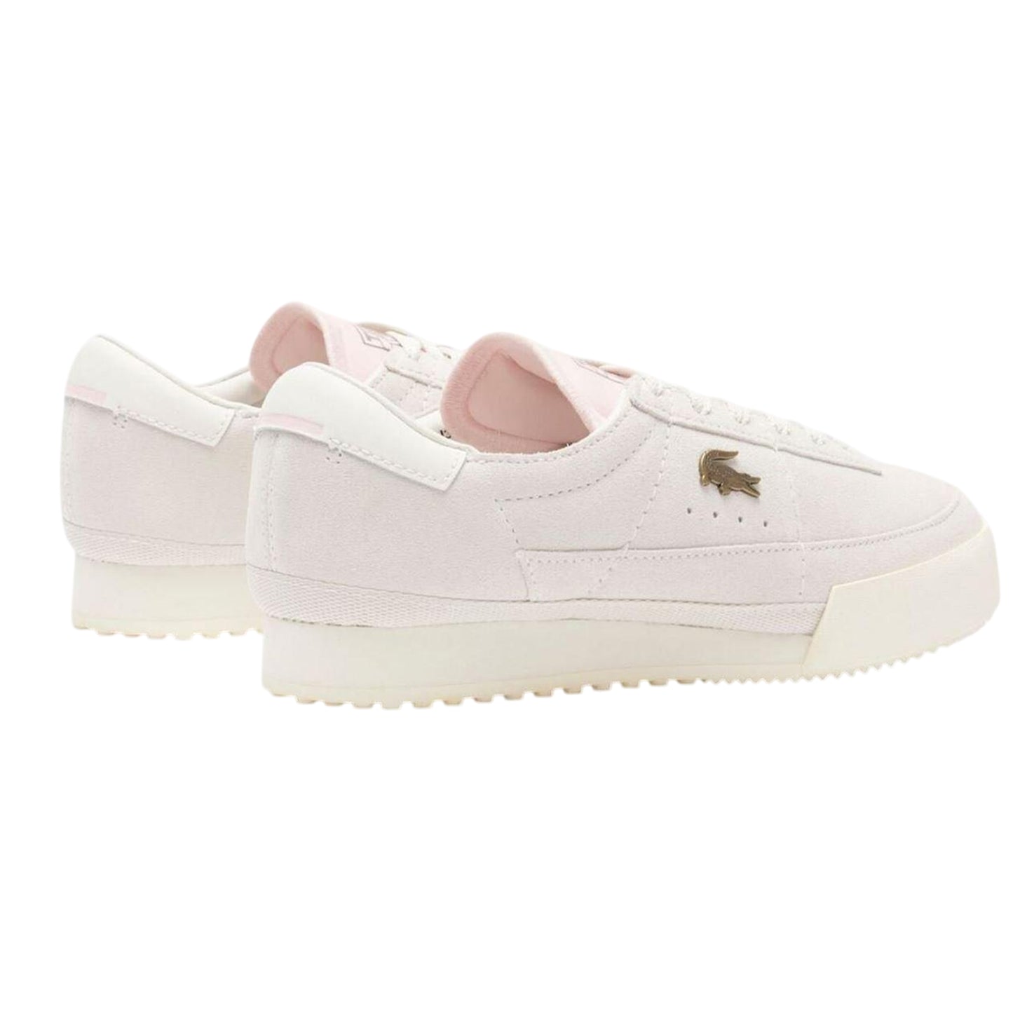 Off White - Back - Lacoste Womens-Ladies L003 Neo Suede Chunky Sole Trainers