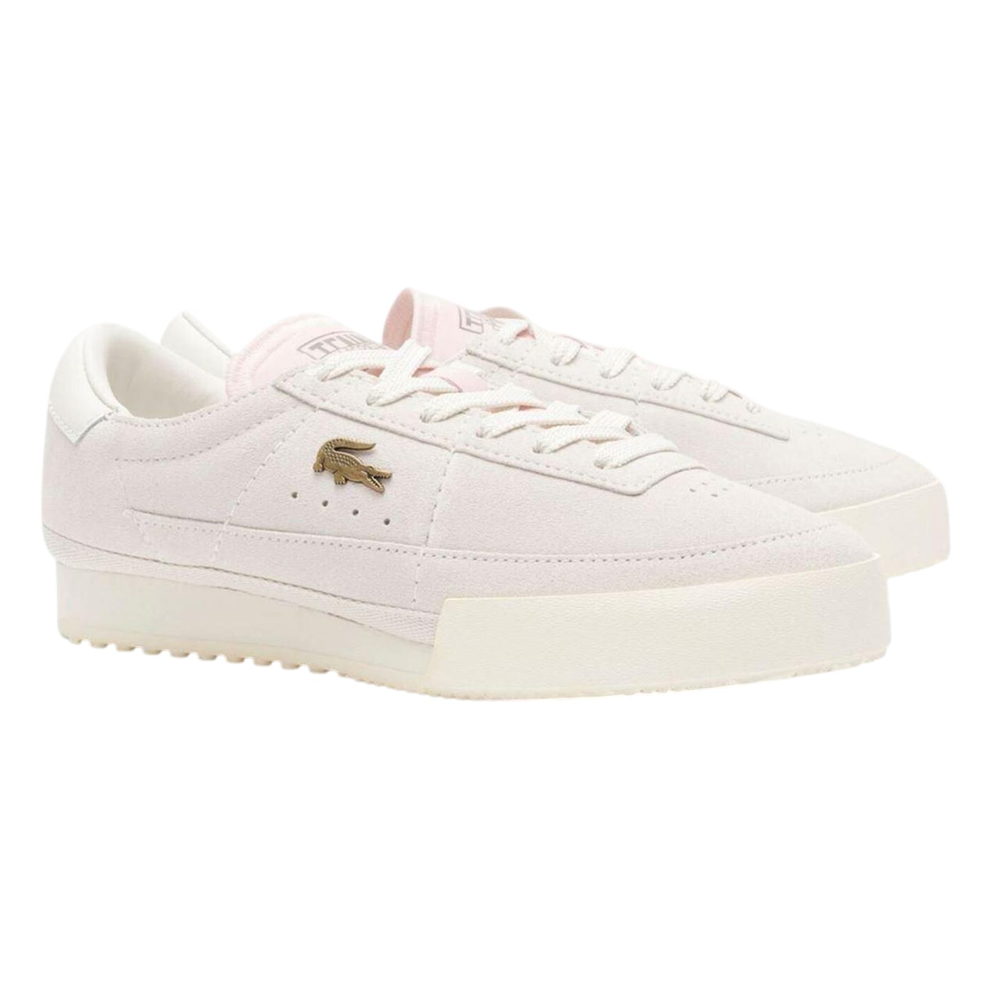 Off White - Side - Lacoste Womens-Ladies L003 Neo Suede Chunky Sole Trainers