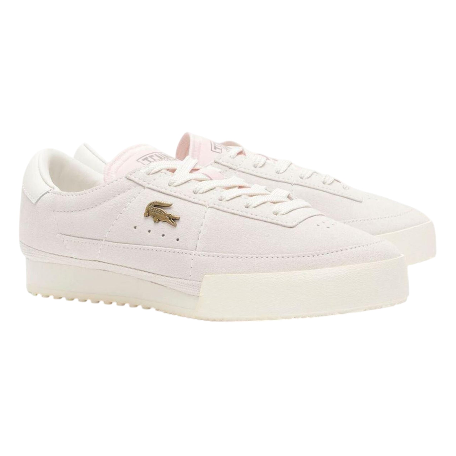 Off White - Side - Lacoste Womens-Ladies L003 Neo Suede Chunky Sole Trainers
