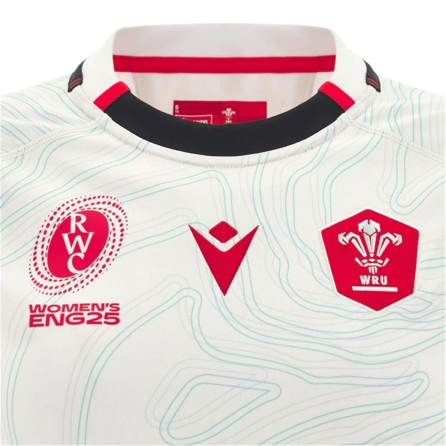 Cream - Side - Wales RU Womens-Ladies 2025 Contrast Detail Away Shirt