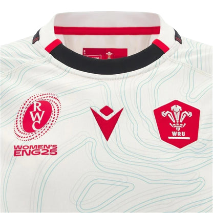 Cream - Side - Wales RU Womens-Ladies 2025 Contrast Detail Away Shirt