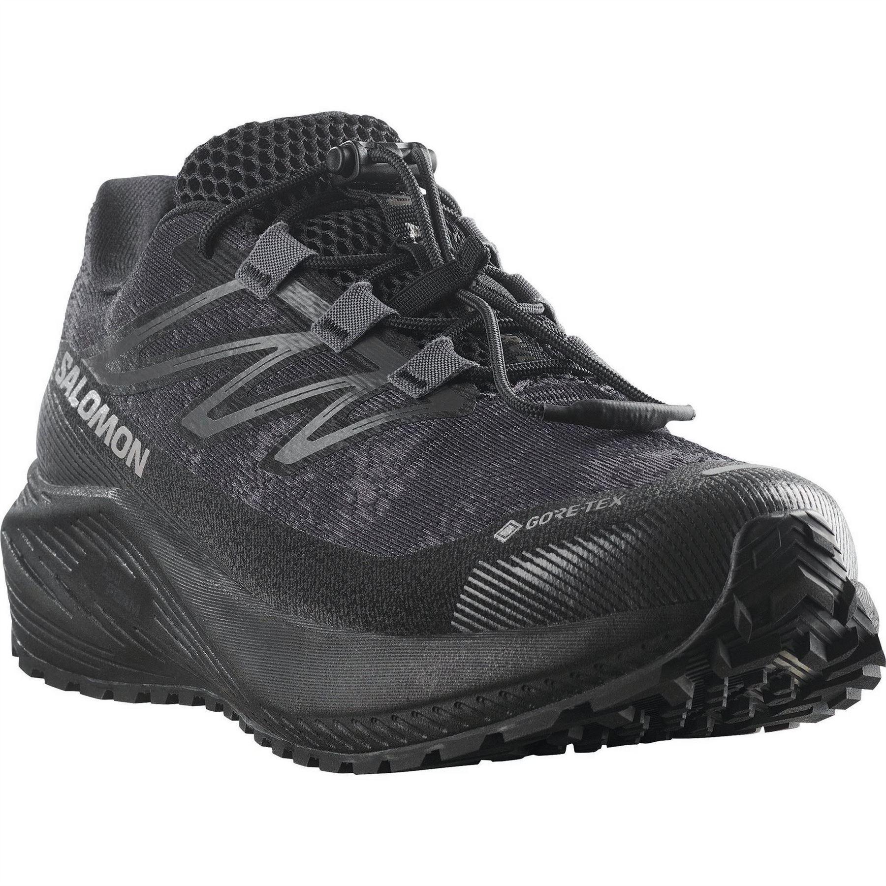 Black - Lifestyle - Salomon Womens-Ladies Flow Gravel GTX Trail Running Shoes
