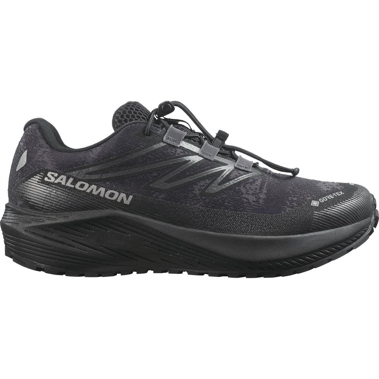 Black - Front - Salomon Womens-Ladies Flow Gravel GTX Trail Running Shoes