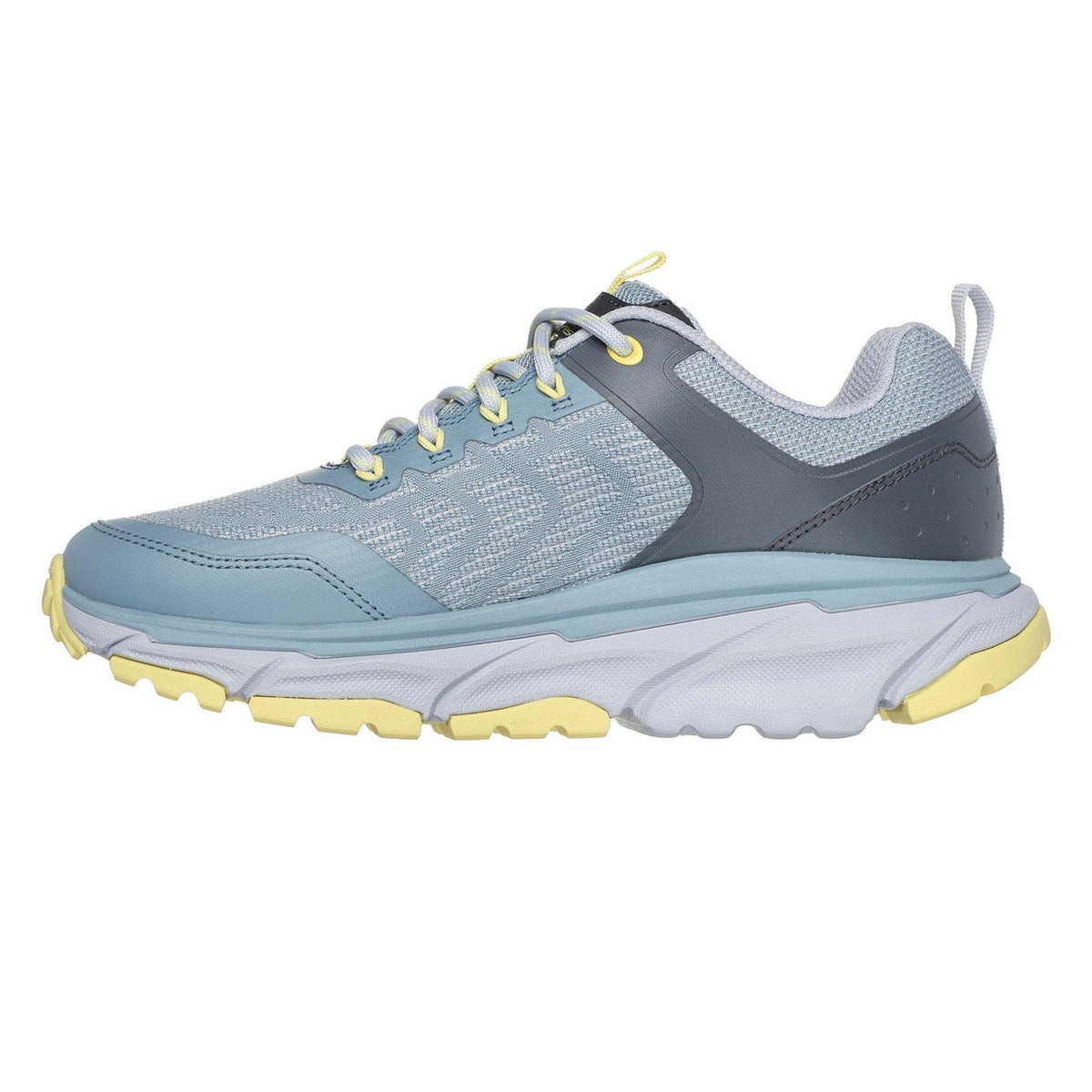 Blue-Yellow - Back - Skechers Womens-Ladies Lux Journey Road Flat Shoes