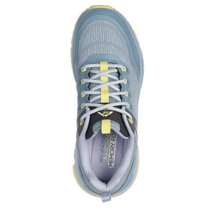 Blue-Yellow - Side - Skechers Womens-Ladies Lux Journey Road Flat Shoes