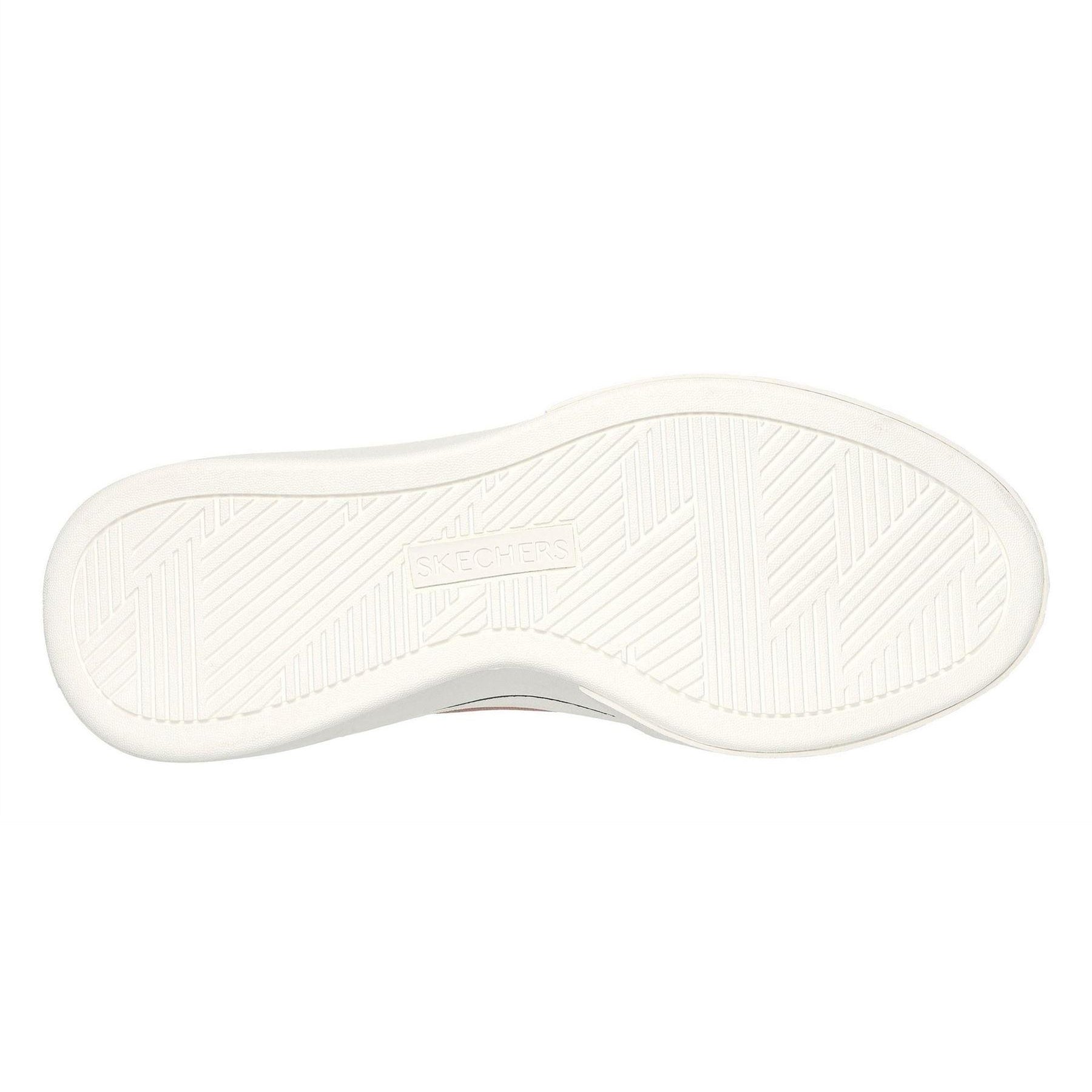 Black-White - Lifestyle - Skechers Womens-Ladies Lace Up Trainers