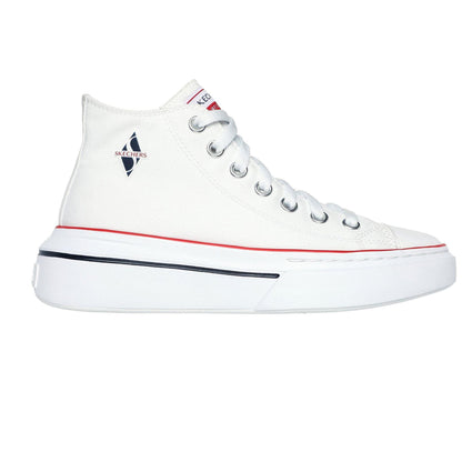 White - Front - Skechers Womens-Ladies Lace Up Trainers