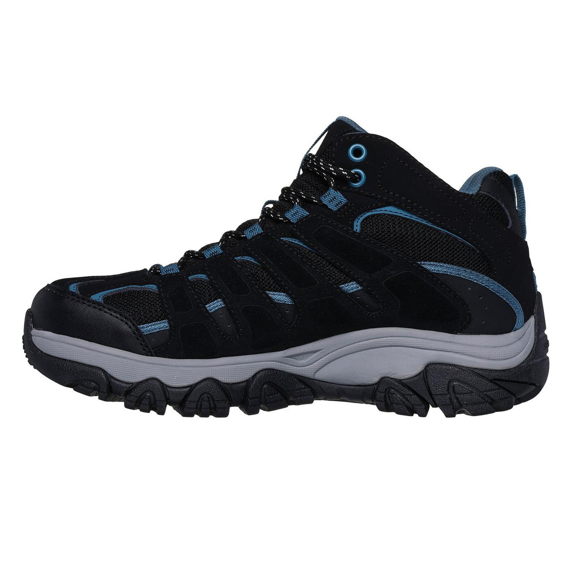 Black - Back - Skechers Womens-Ladies Adventurer Waterproof Walking Shoes