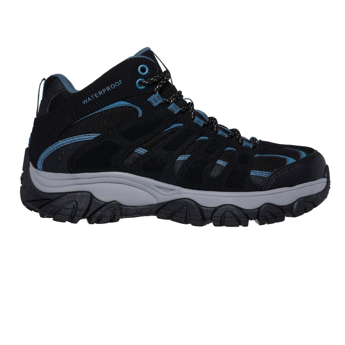 Black - Front - Skechers Womens-Ladies Adventurer Waterproof Walking Shoes