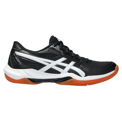 Black-White - Side - Asics Womens-Ladies Rocket 12 Netball