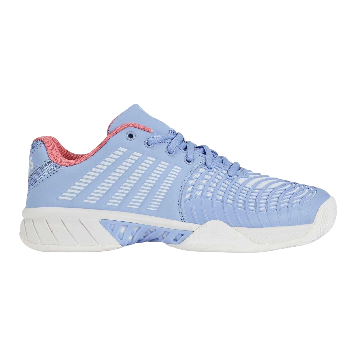 White-Strawberry - Front - K-Swiss Womens-Ladies Express Light 3 Tennis Shoes