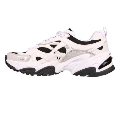 White-Black - Side - Skechers Womens-Ladies Staminav2 Trainers
