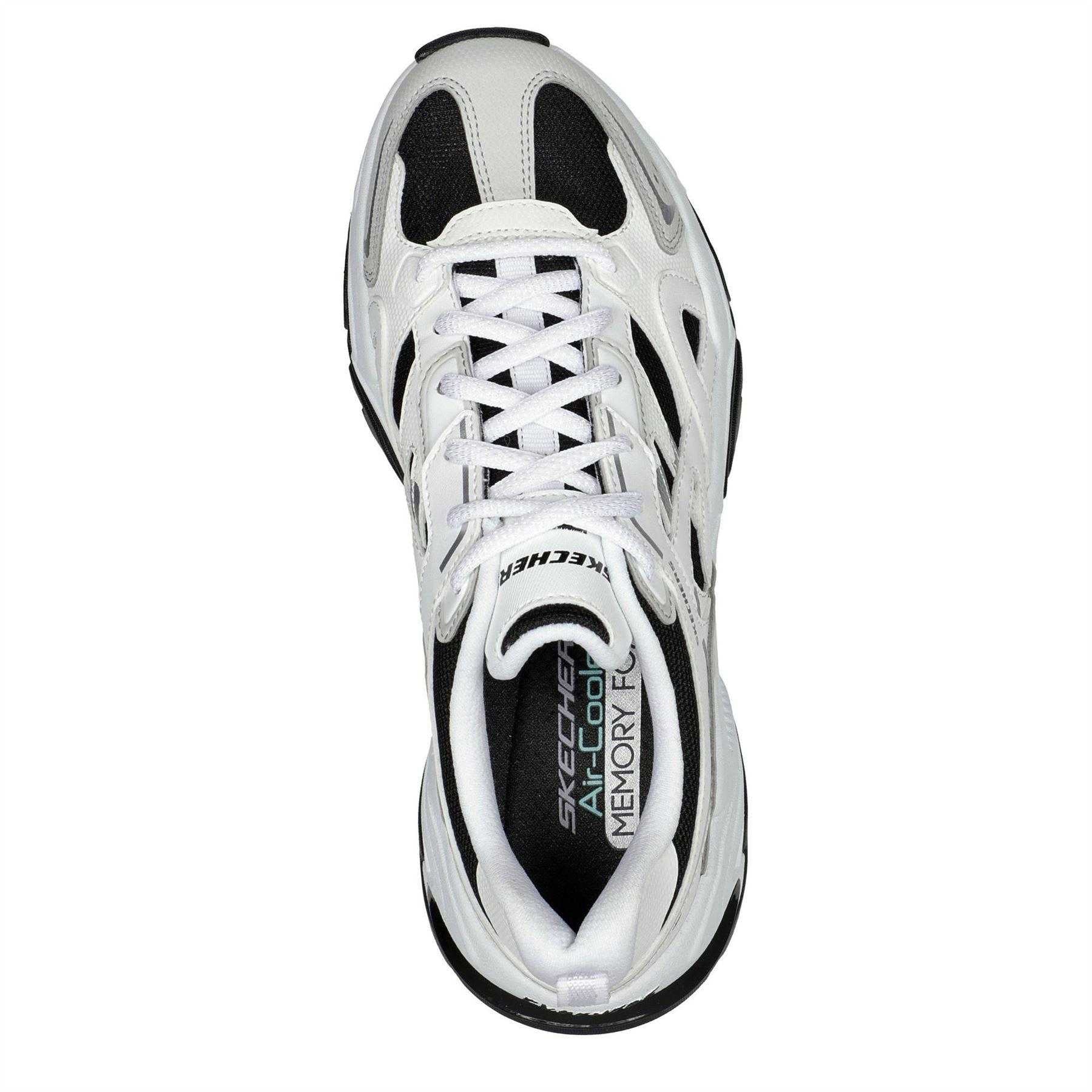 White-Black - Lifestyle - Skechers Womens-Ladies Staminav2 Trainers