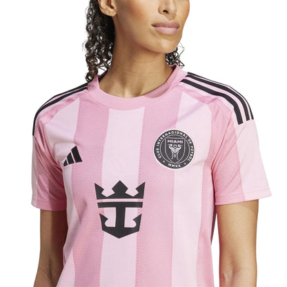 Pink-Black - Side - Inter Miami CF Womens-Ladies 2025-2026 Adidas Home Shirt