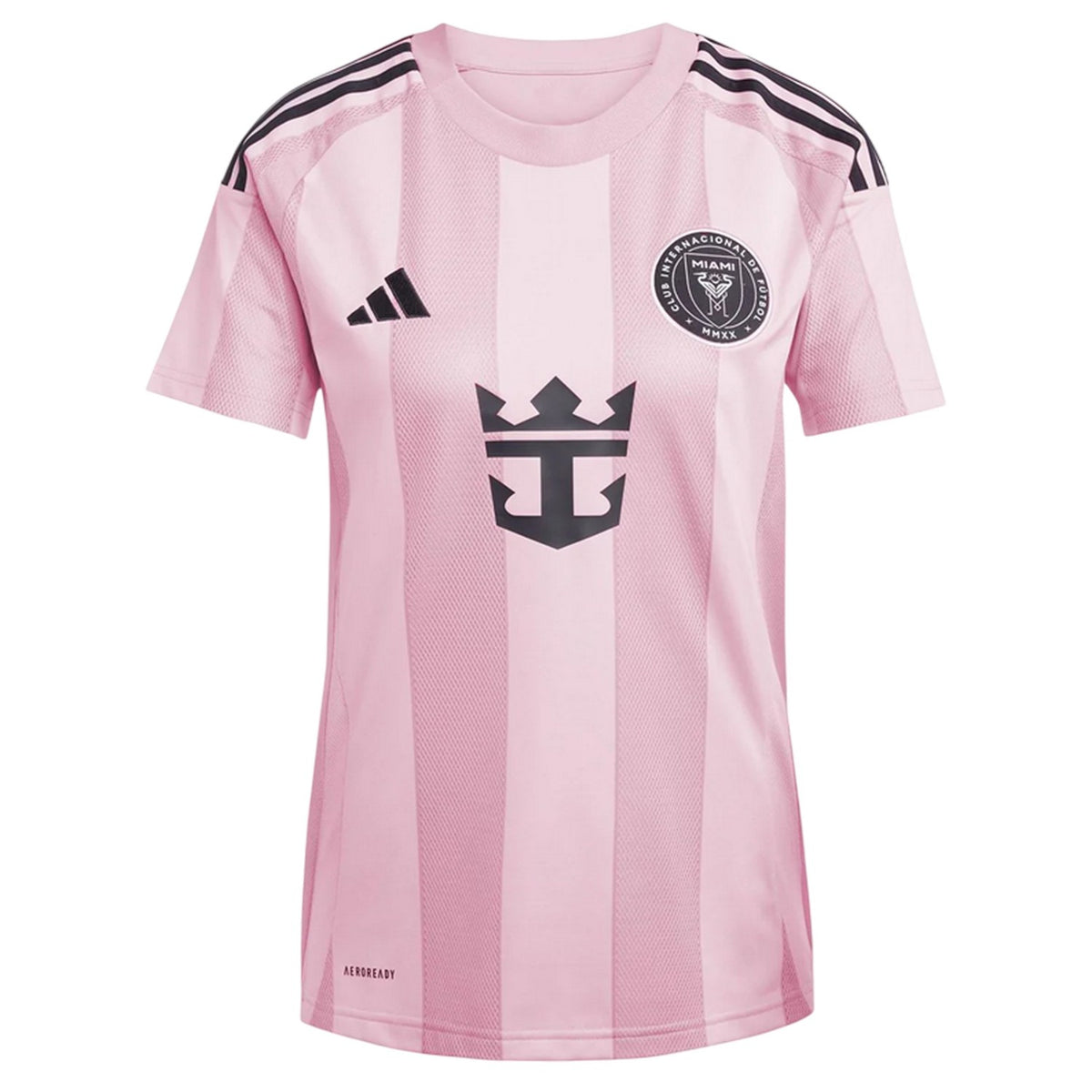 Pink-Black - Front - Inter Miami CF Womens-Ladies 2025-2026 Adidas Home Shirt