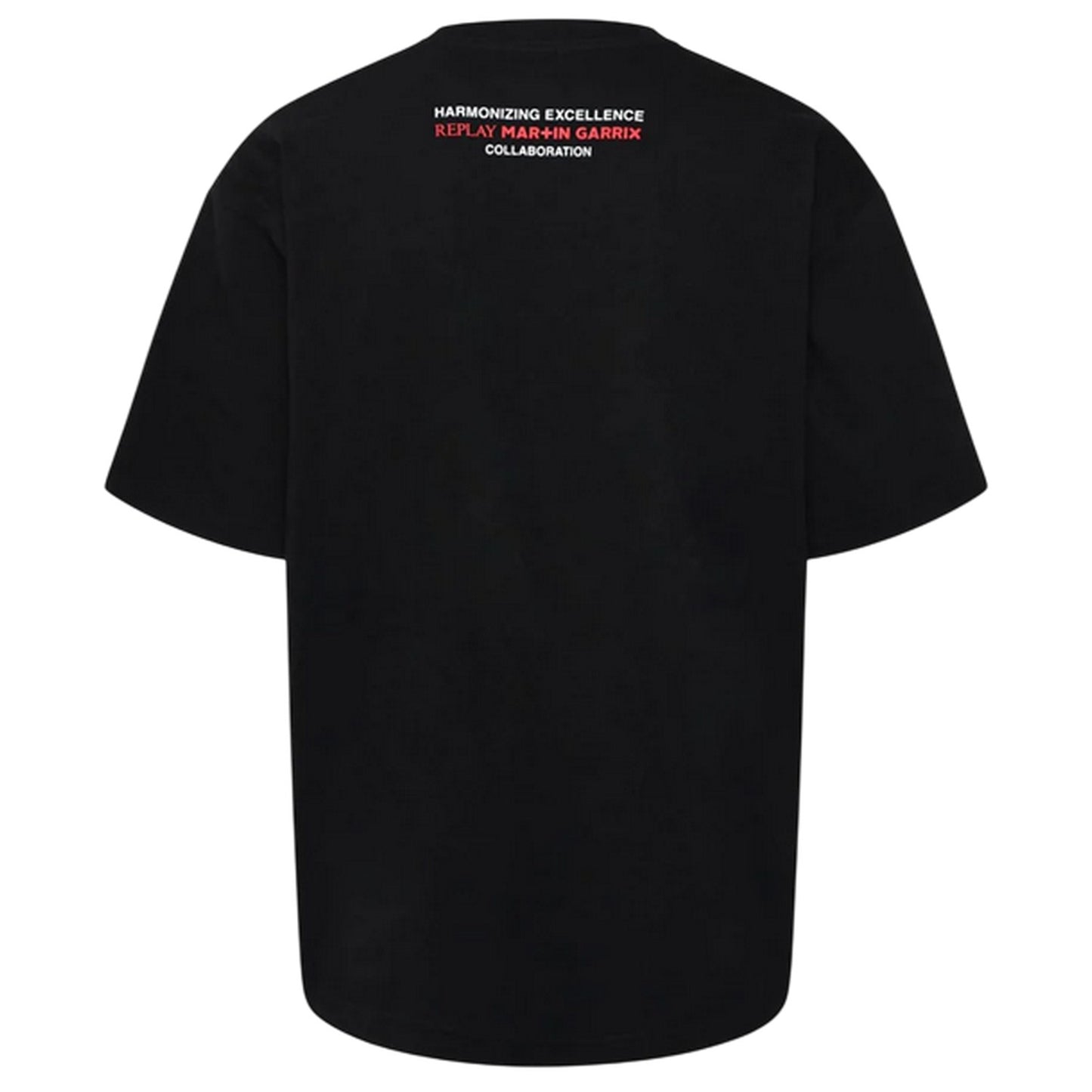 Black - Back - Replay Mens Martin Garrix Graphic Print Oversized T-Shirt