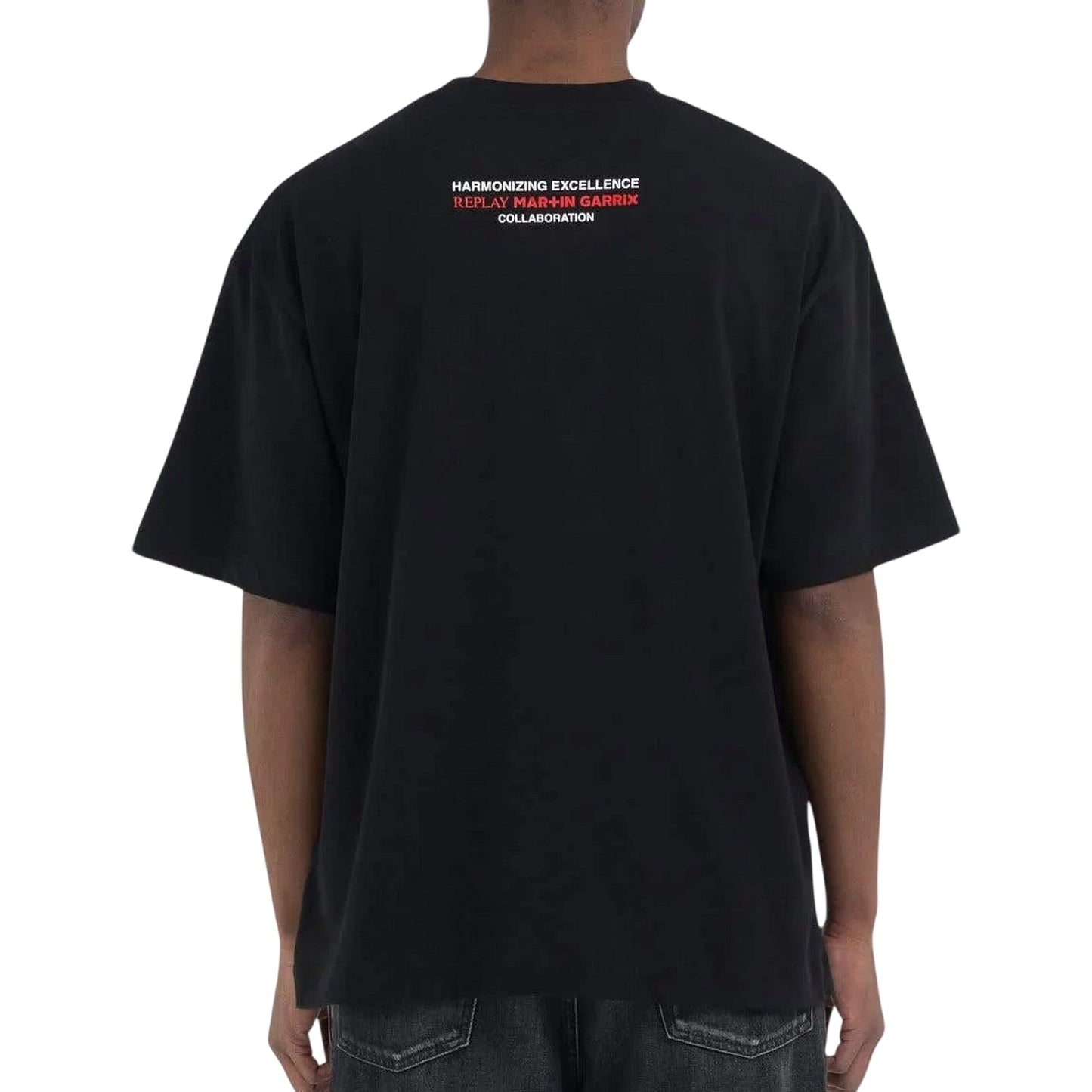 Black - Lifestyle - Replay Mens Martin Garrix Graphic Print Oversized T-Shirt