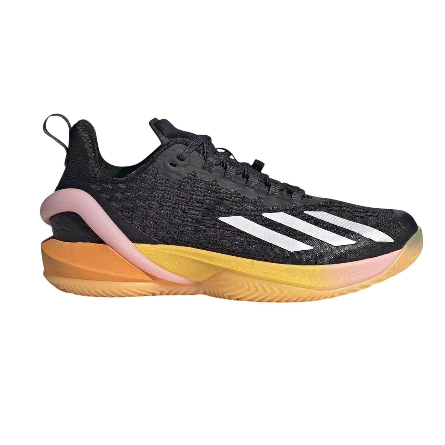 Black-Metallic - Front - Adidas Womens-Ladies Adizero Cybersonic Clay Tennis Shoes