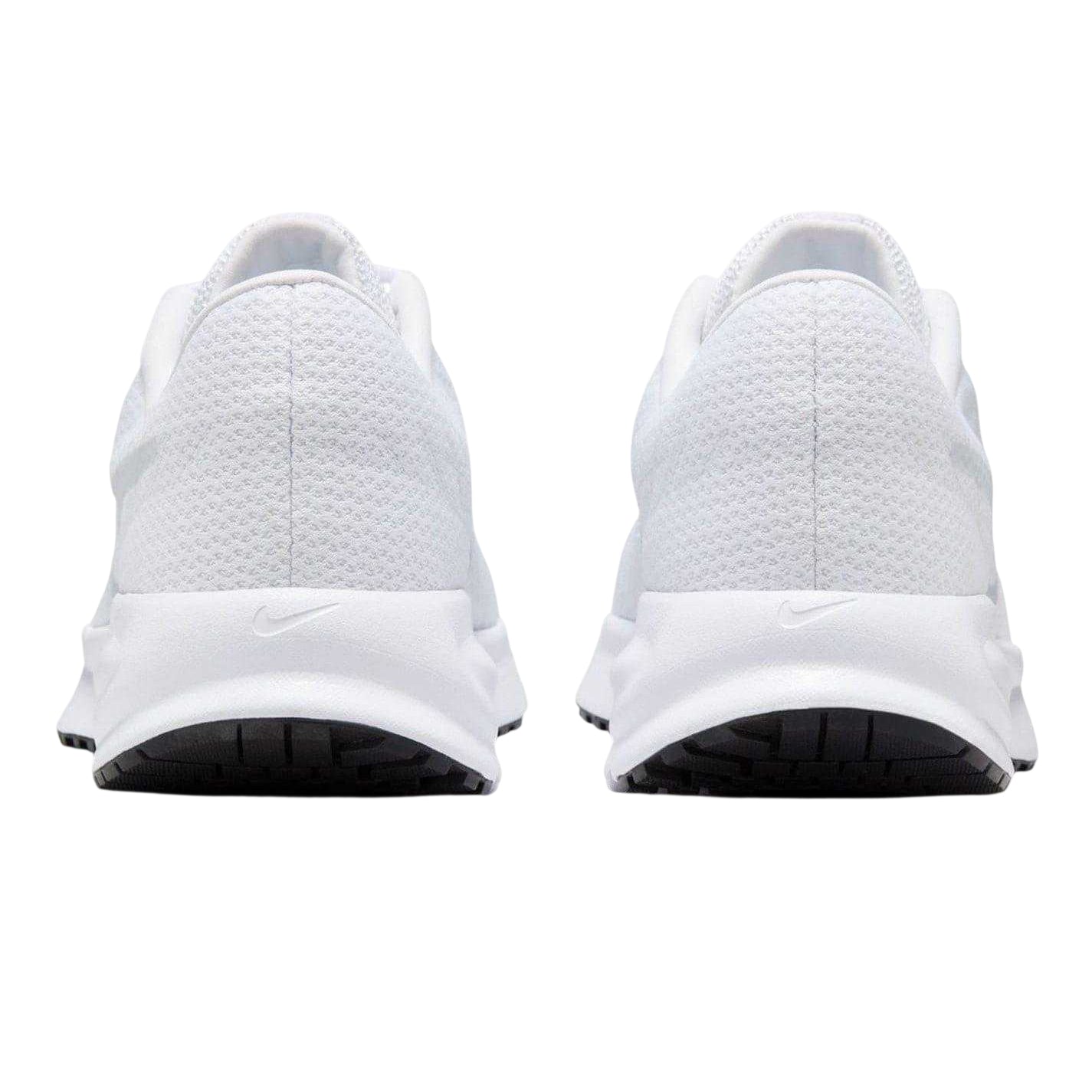 White-Platinum-Black - Back - Nike Womens-Ladies Run Graphic Print Trainers