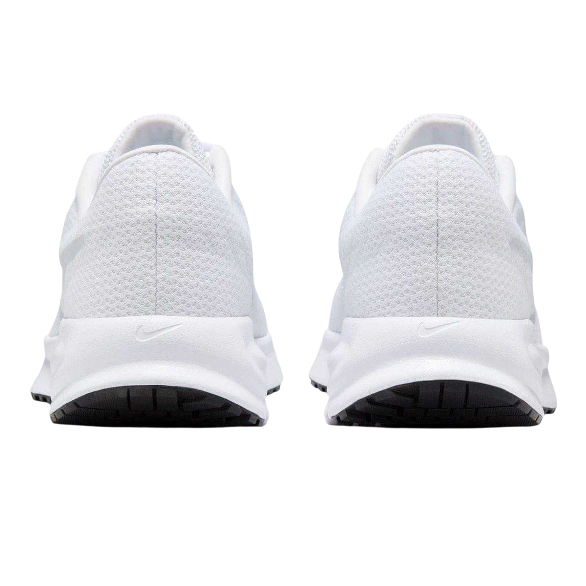 White-Platinum-Black - Back - Nike Womens-Ladies Run Graphic Print Trainers