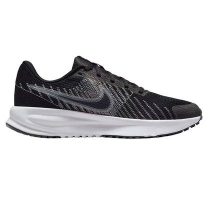 Black-White - Front - Nike Womens-Ladies Run Graphic Print Trainers