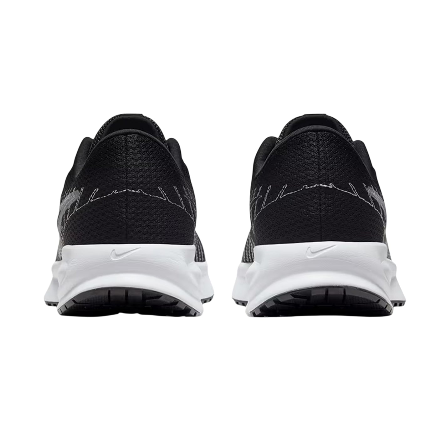 Black-White - Back - Nike Womens-Ladies Run Graphic Print Trainers