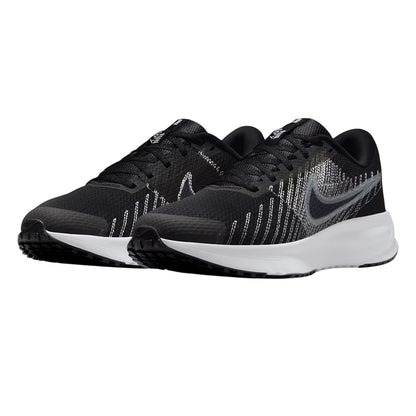Black-White - Pack Shot - Nike Womens-Ladies Run Graphic Print Trainers