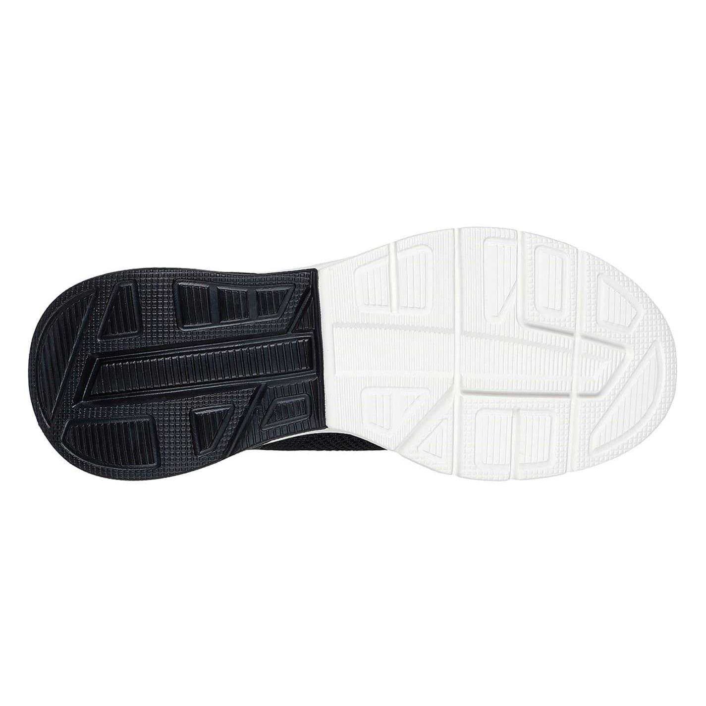 Black-White - Back - Skechers Womens-Ladies Glide-Step Trainers