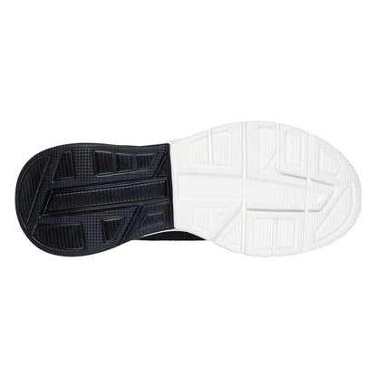 Black-White - Back - Skechers Womens-Ladies Glide-Step Trainers