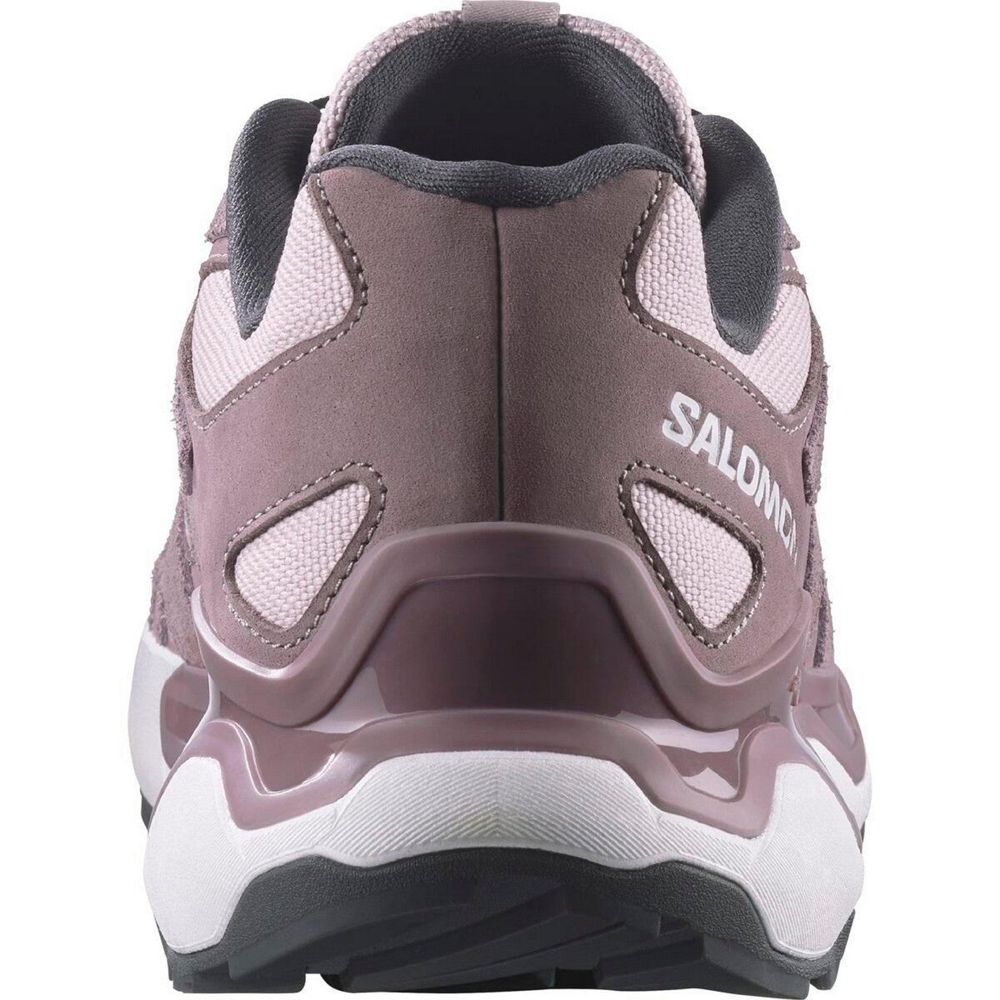 Violet-White - Back - Salomon Womens-Ladies XC Roam Leather Running Trainers