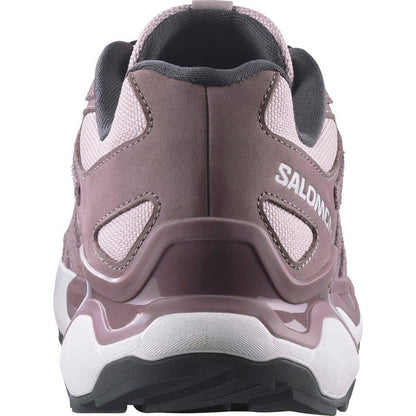 Violet-White - Back - Salomon Womens-Ladies XC Roam Leather Running Trainers