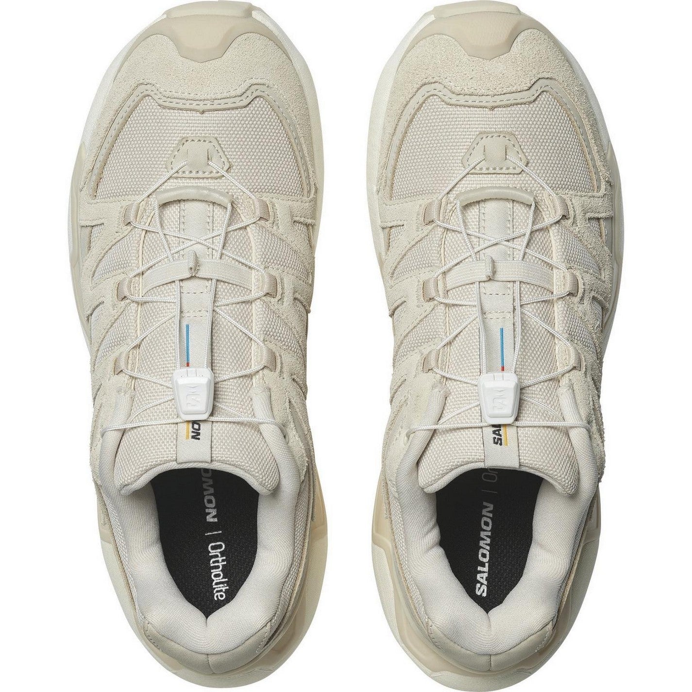 Almond Milk - Lifestyle - Salomon Womens-Ladies XC Roam Leather Running Trainers
