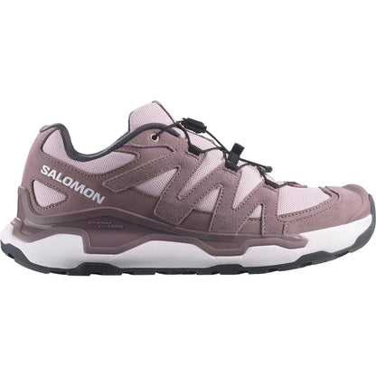 Violet-White - Front - Salomon Womens-Ladies XC Roam Leather Running Trainers