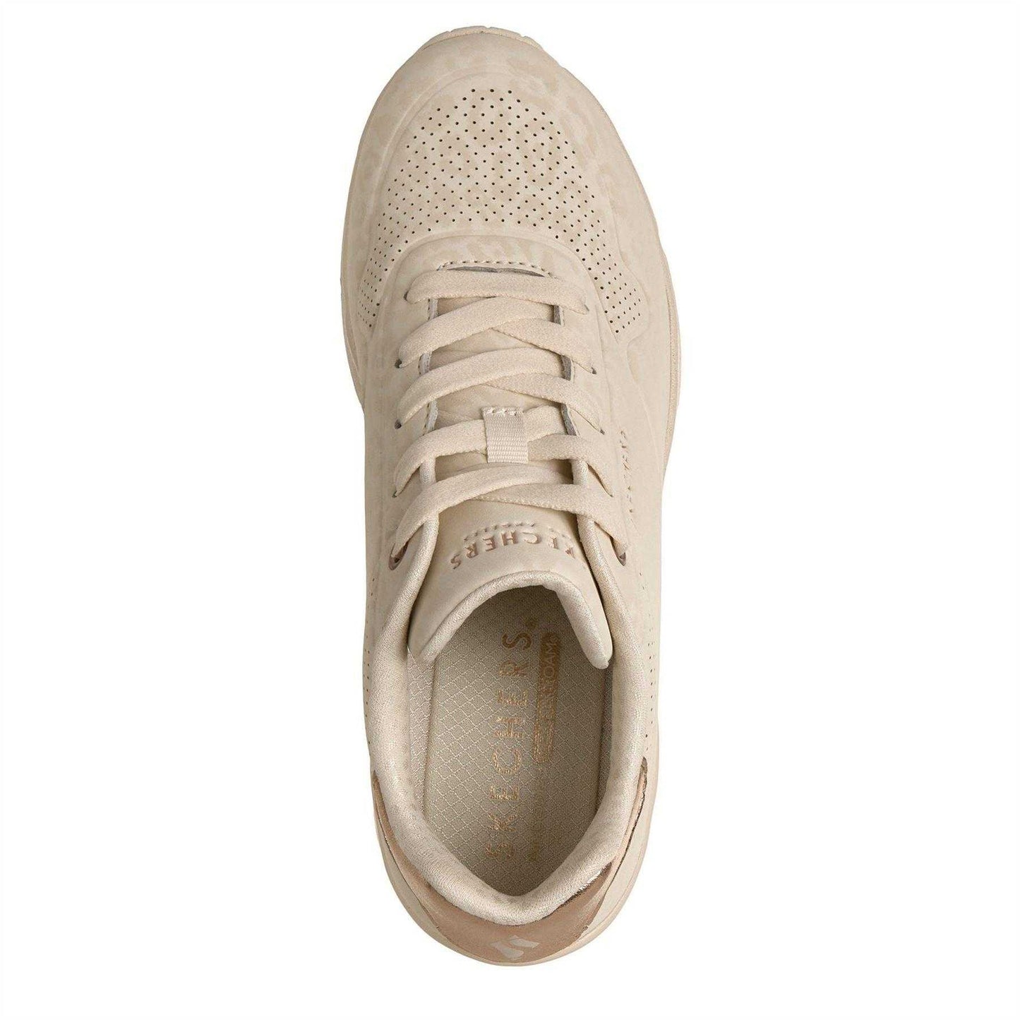 Off White - Lifestyle - Skechers Womens-Ladies Uno Wedge Trainers