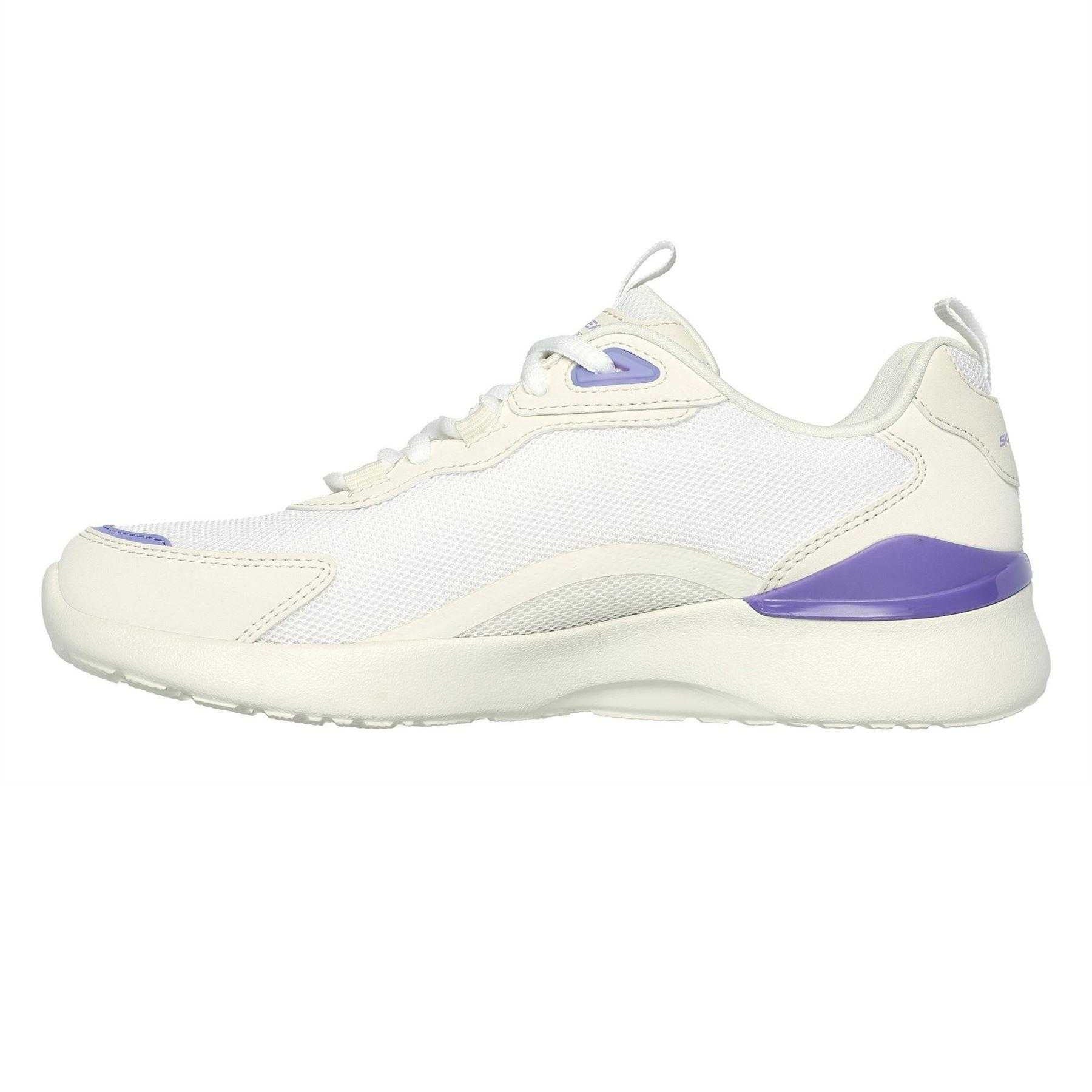 Natural-Purple - Side - Skechers Womens-Ladies Skech-Air Dynamight Trainers