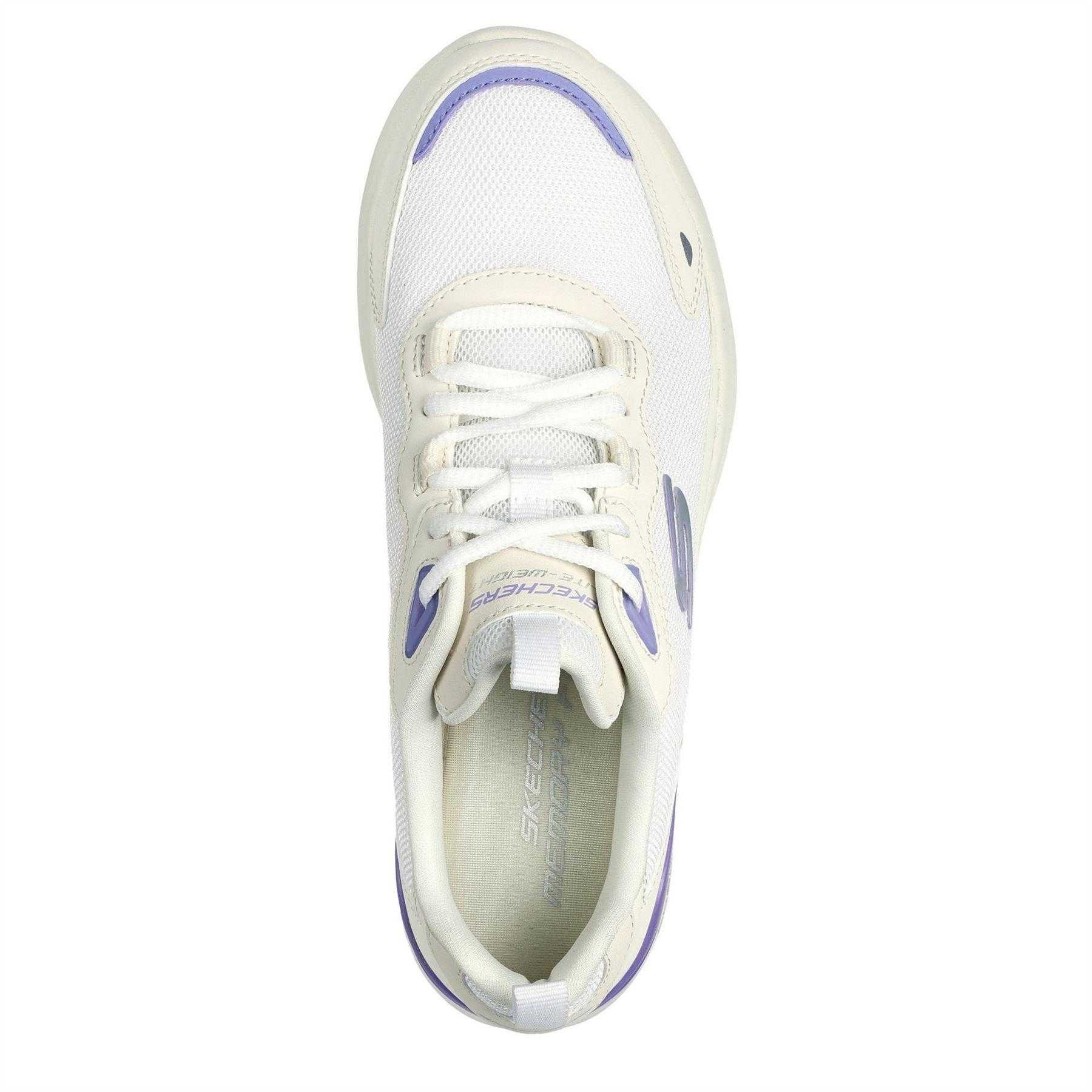 Natural-Purple - Lifestyle - Skechers Womens-Ladies Skech-Air Dynamight Trainers
