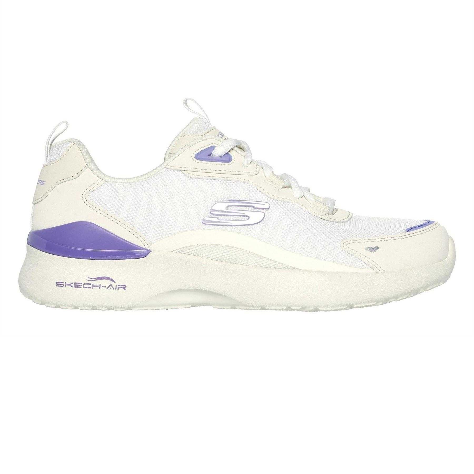 Natural-Purple - Front - Skechers Womens-Ladies Skech-Air Dynamight Trainers