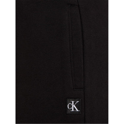 Black - Pack Shot - Calvin Klein Childrens-Kids Jeans Embroidered Logo T-Shirt & Shorts Set