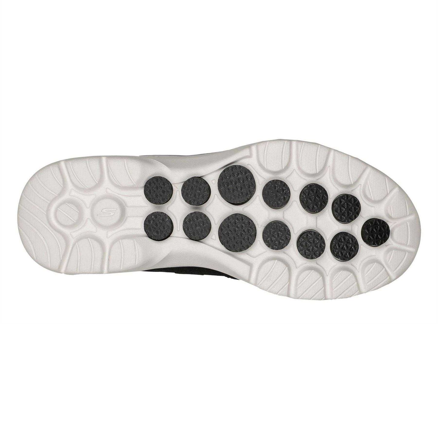 Black-Blue - Back - Skechers Womens-Ladies Go Walk 6 Mesh Trainers