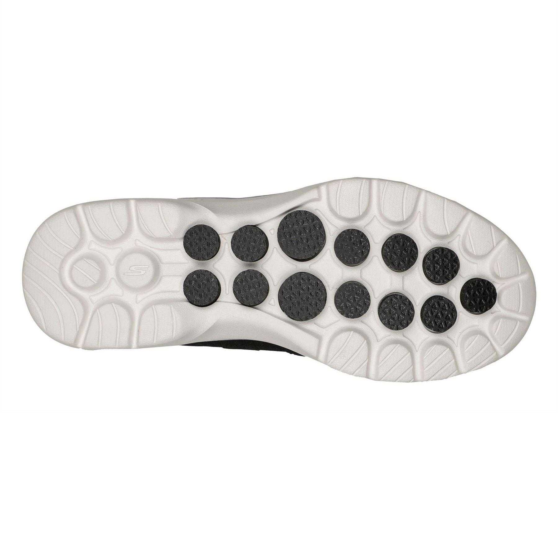 Black-Blue - Back - Skechers Womens-Ladies Go Walk 6 Mesh Trainers