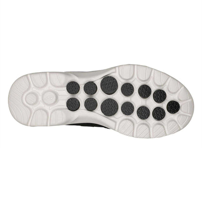 Black-Blue - Back - Skechers Womens-Ladies Go Walk 6 Mesh Trainers