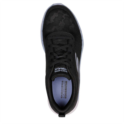 Black-Blue - Lifestyle - Skechers Womens-Ladies Go Walk 6 Mesh Trainers