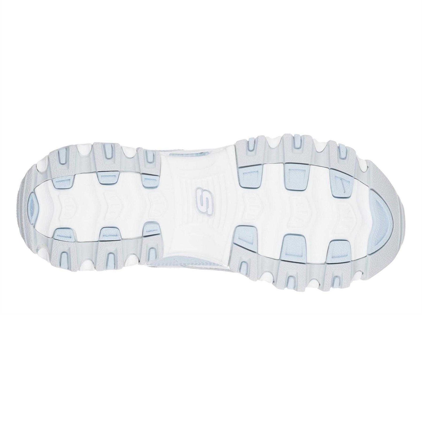 Lavender - Back - Skechers Womens-Ladies D'Lites Biggest Fan Nubuck Trainers