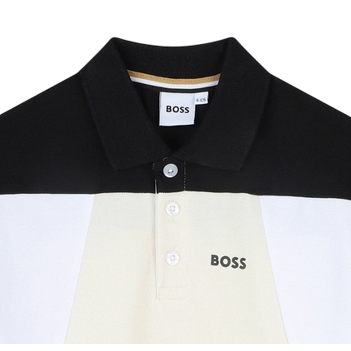 Vanilla - Side - Boss Childrens-Kids Colour Block Polo Shirt